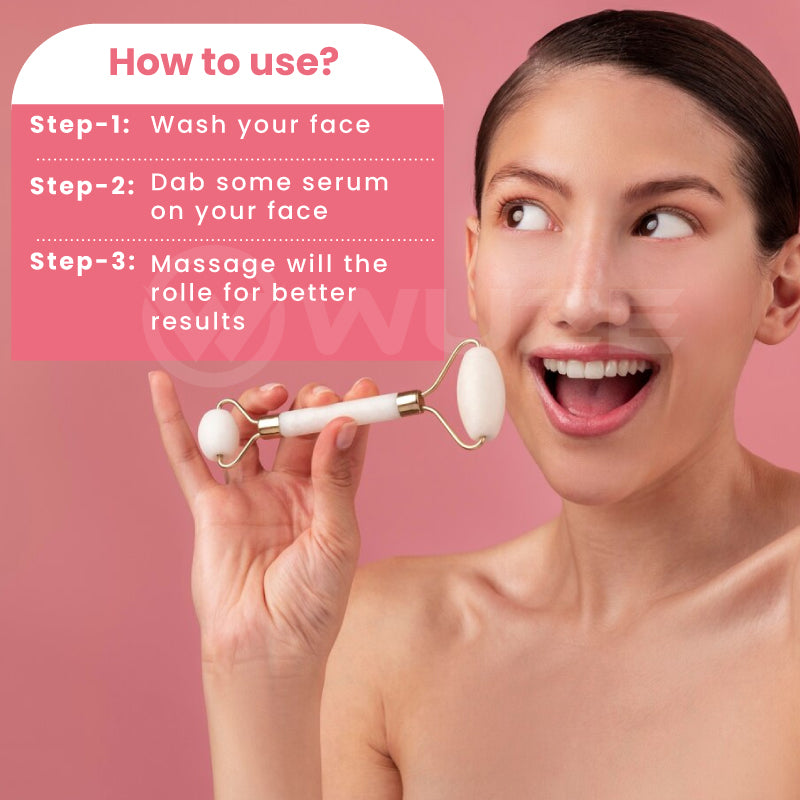Facial Massager Jade Roller & Gua Sha Tool